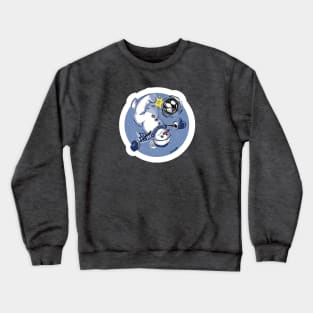 Snowman Bicycle Kick Crewneck Sweatshirt